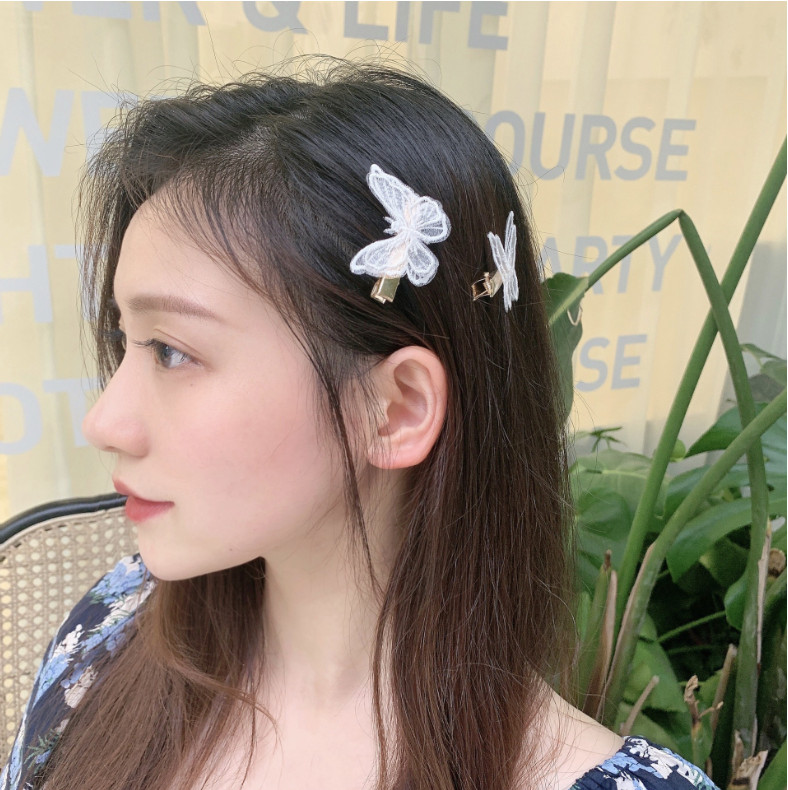 Kẹp tóc nữ hình bướm vải lưới Hàn Quốc Siêu cute - KT38