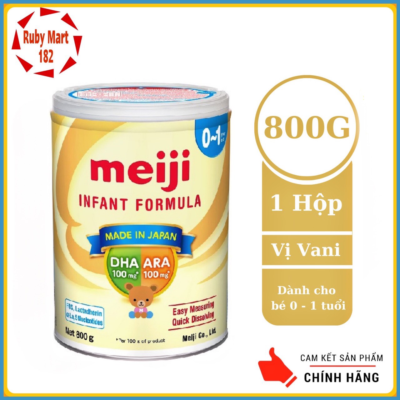 [Date 11.2024] Sữa Meiji nhập khẩu số 0 lon 800g (0-12 tháng)