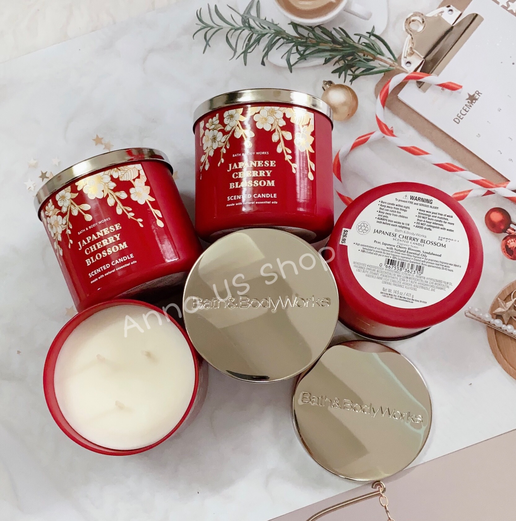 Nến Thơm 3 bấc Bath And Body Works 411g