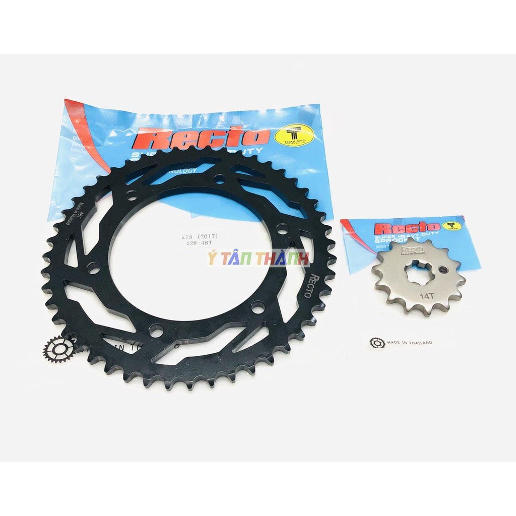 Bộ nhông dĩa Recto dùng cho xe R15 V3, sản phẩm tốt với chất lượng và độ bền cao, cam kết giống y như hình