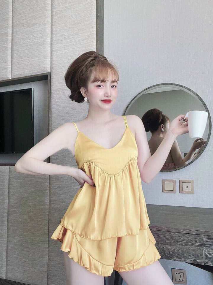 Set Bộ Lụa Satin Xịn Mịn Freesize Dưới 60kg