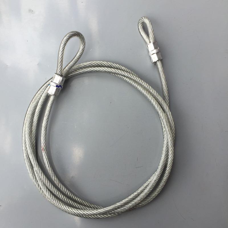 Dây cáp khoá xe bọc nhựa phi 8 dài 5m