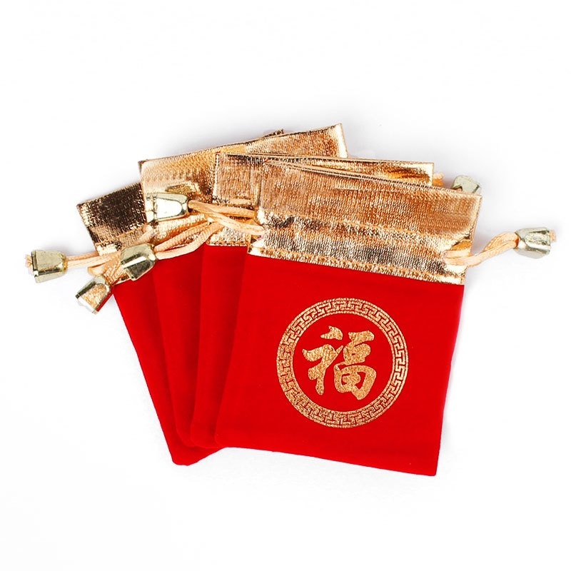Túi Nhung đỏ may mắn