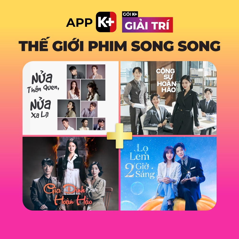 APP K+ Gói Giải Trí 01 tháng - Phim Trung, Hàn mới nhất & Kho bom tấn HBO GO