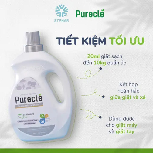 Nước giặt xả Pureclé 3.8L