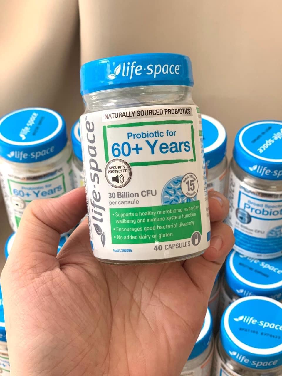 Men vi sinh Life Space Probiotic For 60+ Years 40 Capsules