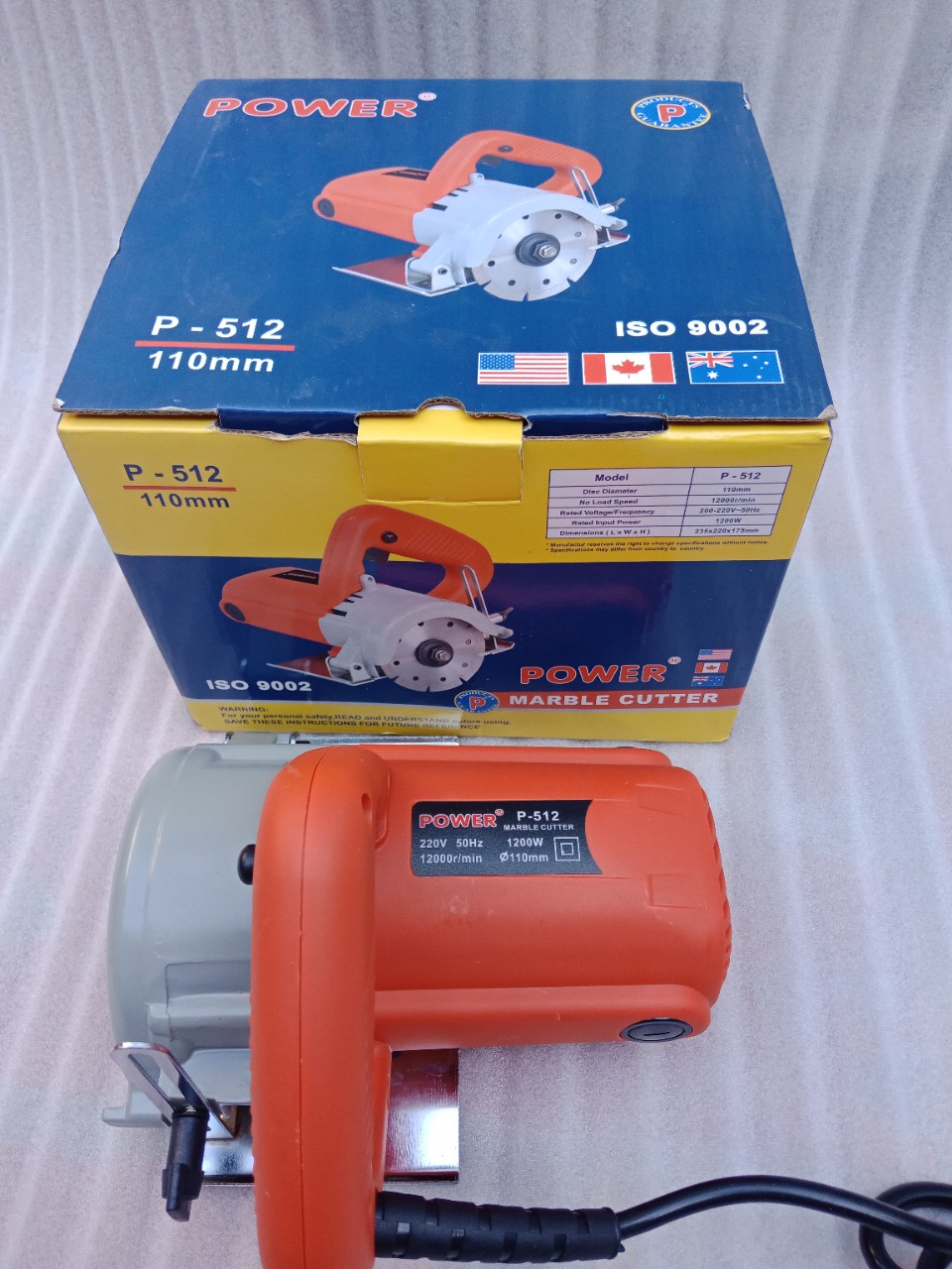 Máy cắt gạch POWER thái lan 1200w may cat gach