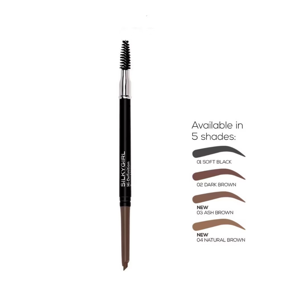 Chì Mày Silkygirl Hi-Definition Brow Liner - 02 Dark Brown 0.35g