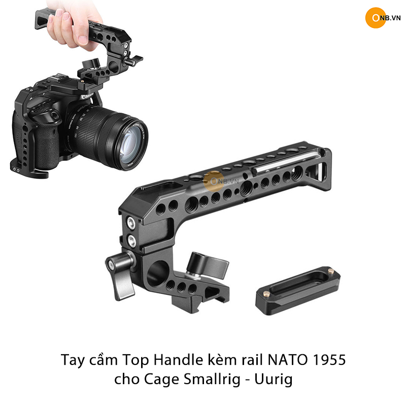 Top Handle Tay Cầm Kèm Rail 6.5cm cho Cage Khung Smallrig Uurig