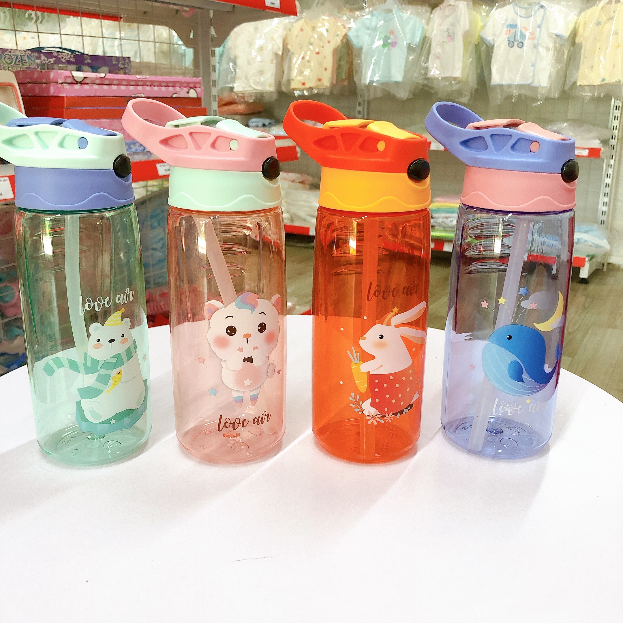 [FREE SHIP] Bình Nước Có Ống Hút Cao Cấp Cho Trẻ Em