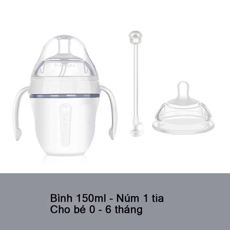 Bình sữa Kamidi Silicon Trắng chính hãng KAMIDI VIỆT NAM