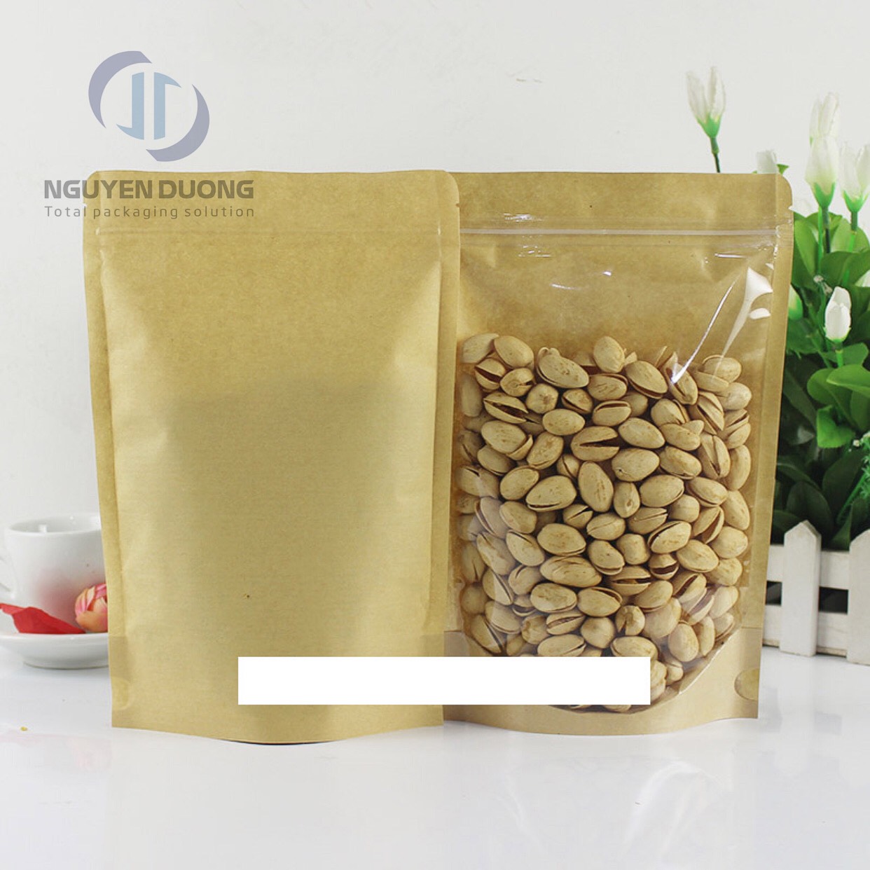 Túi zip trong giấy kraft đựng đồ khô