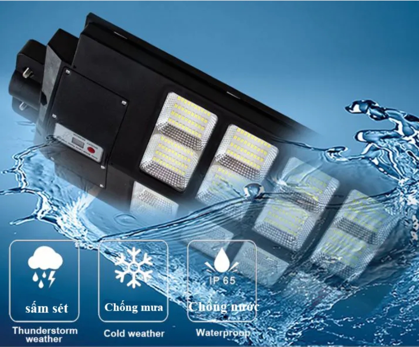 Đèn năng lượng 2 mặt 300W