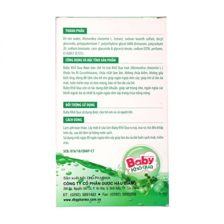 [HCM]Sữa tắm Baby khổ qua 100ml