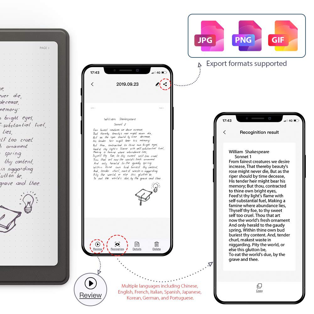 [HCM][Trả góp 0%]SỔ THÔNG MINH XP-PEN NOTE PLUS SMART NOTEPAD (KÈM SỔ TAY A5)