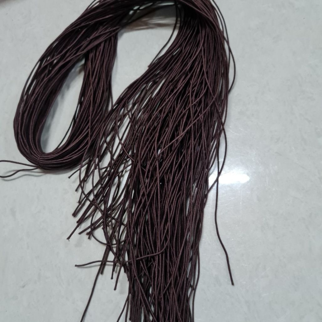 [Dây thun chỉ, dây thun xỏ vòng, dây xâu vòng có Độ Co Giãn Cao - Màu NÂU]