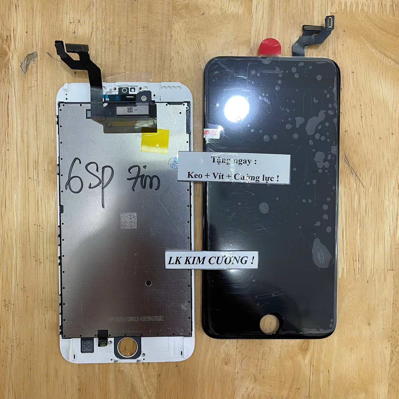 Màn hình thay thế 6s plus, zin ép kính