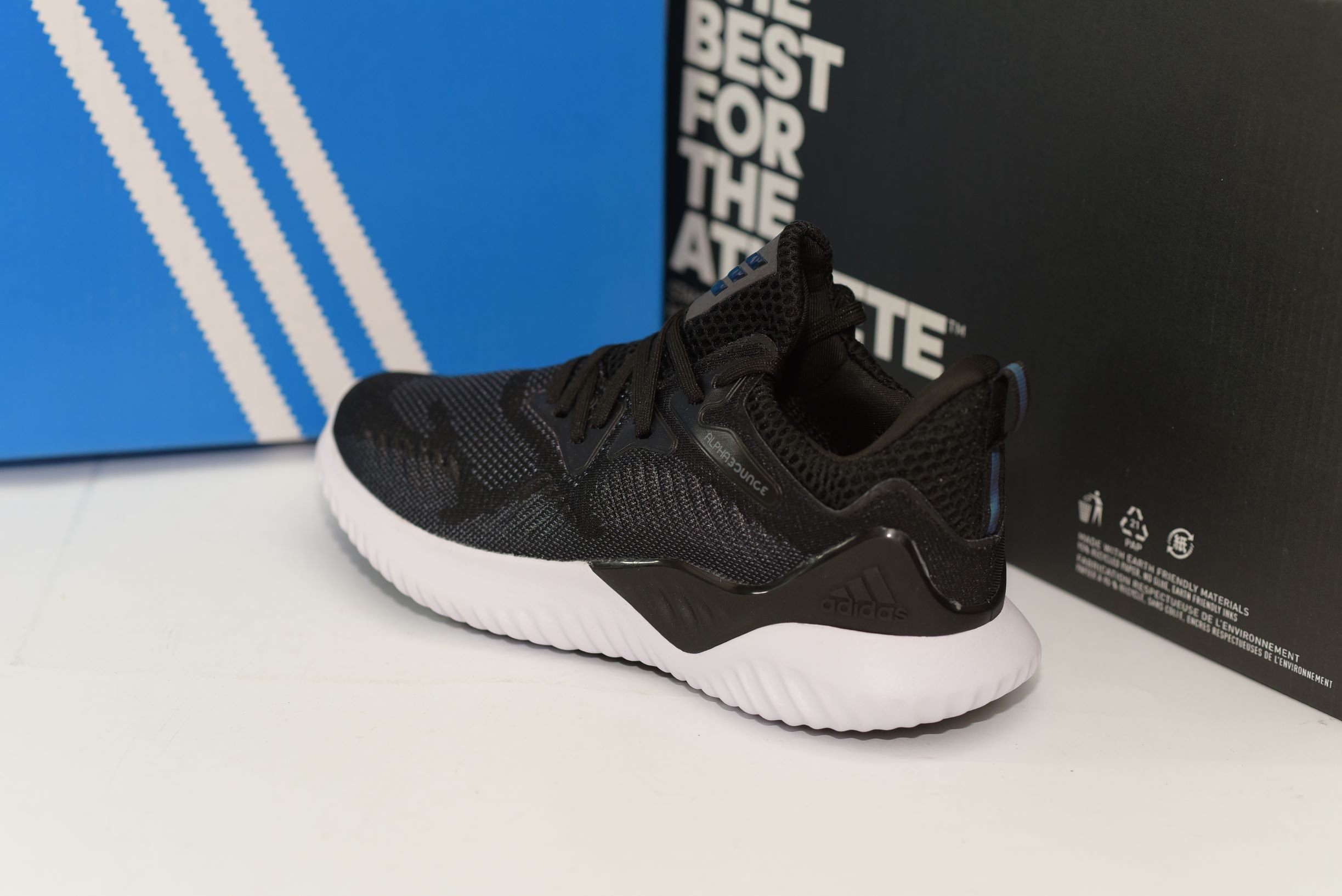 [Siêu Sale] Giày Sneaker Nam Nữ Alphabounce Beyond Đen Đế Trắng (Fullbox+ Tặng hộp bảo vệ box)