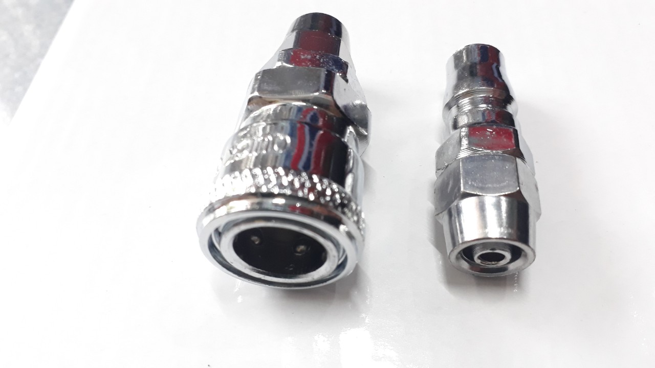 Nối nhanh dây hơi dây khí nén gắn nhanh trực tiếp vào dây ống 8li 10 li bộ nối nhanh máy hơi