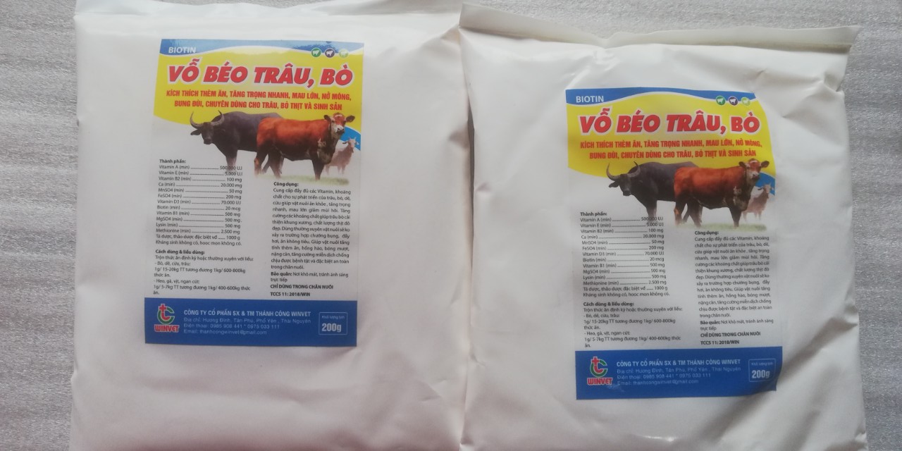 VỖ BÉO TRÂU, BÒ (1 KG/GÓI)