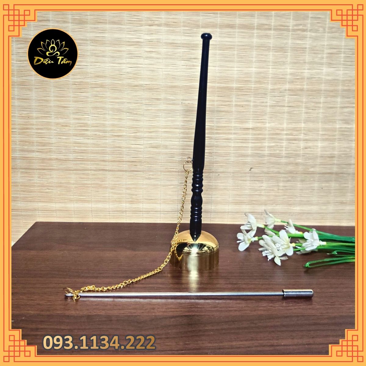 Khánh niệm phật pháp khí đồ thờ cúng tụng kinh khánh đồng tụng kinh Đài Loan đồ thờ cúng