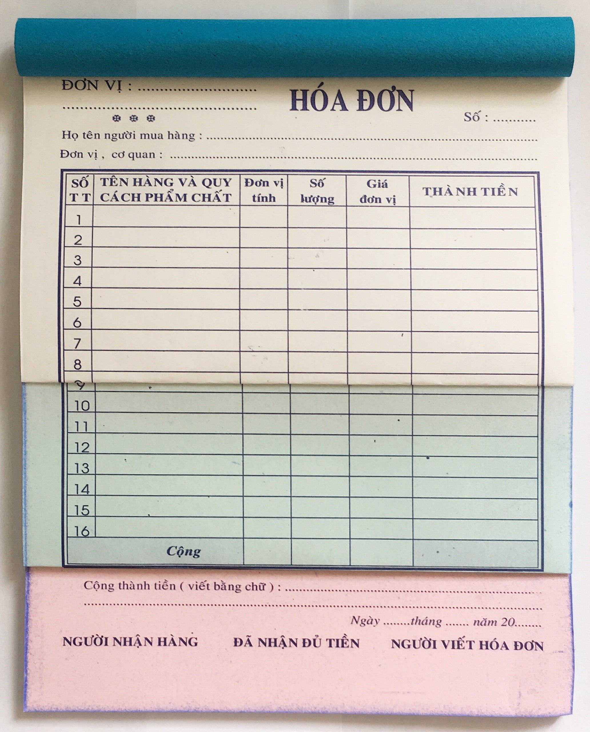 Hoá đơn bán lẻ A5 3 liên (Combo 5 cuốn)