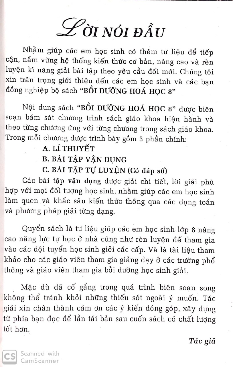 [HCM]Bồi dưỡng hóa 8