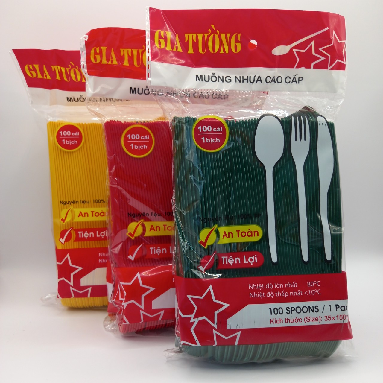 1000 cái muỗng nhựa cao cấp