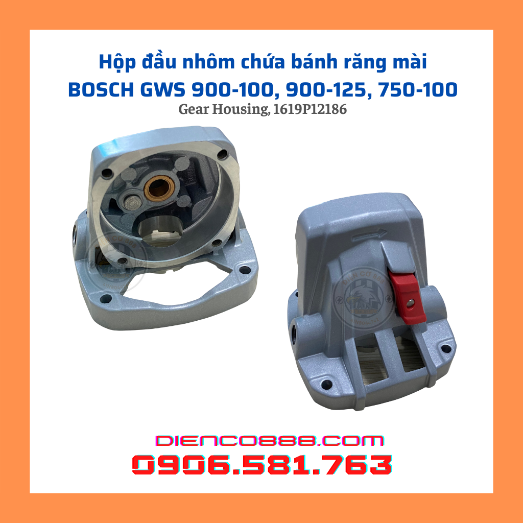 Bộ đầu nhôm mài bosch gws 900-100, 900-100, 900-125, 750-100, 9-100 có chốt nhông