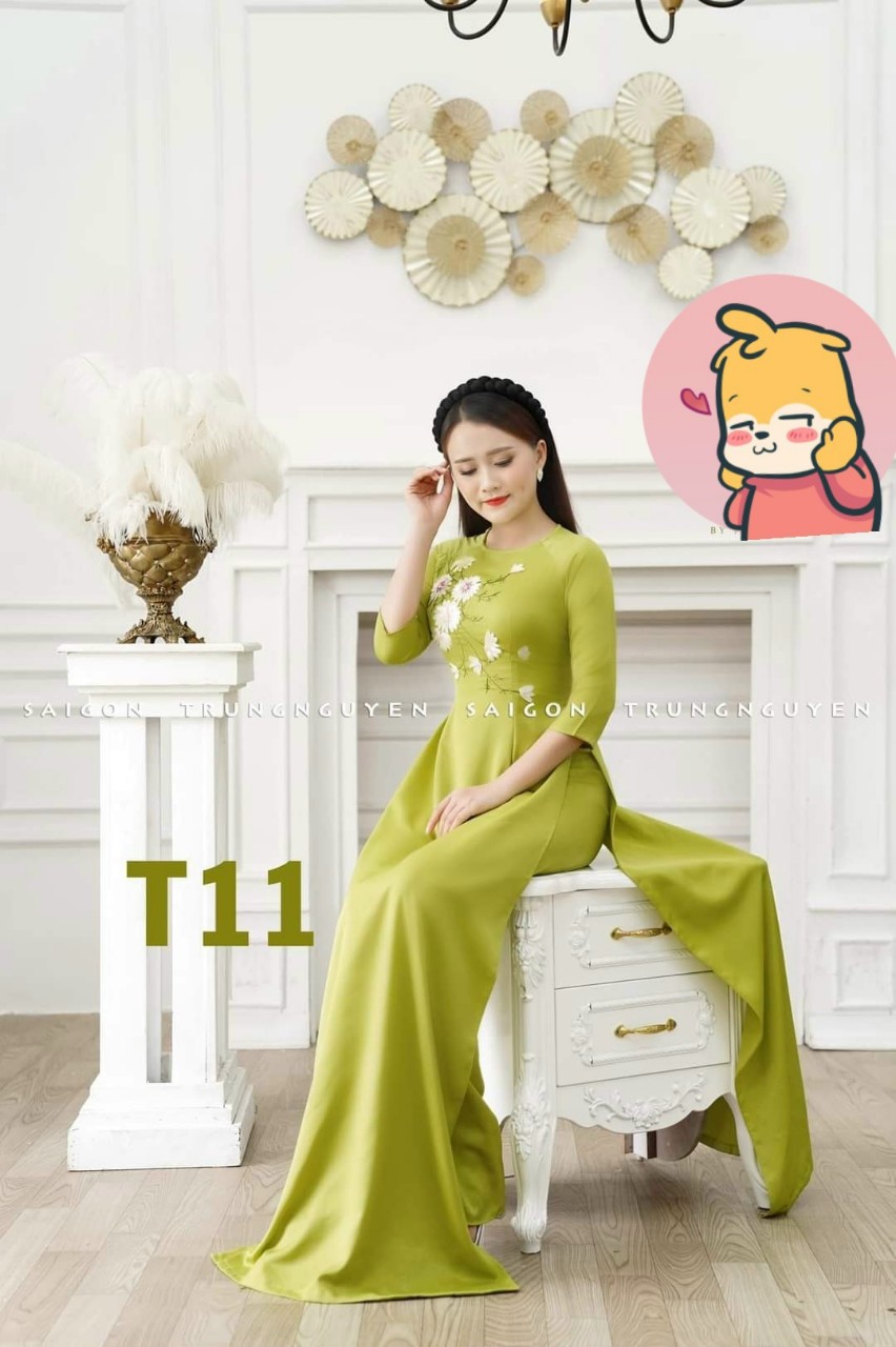 ÁO DÀI THÊU LỤA CAO CẤP
