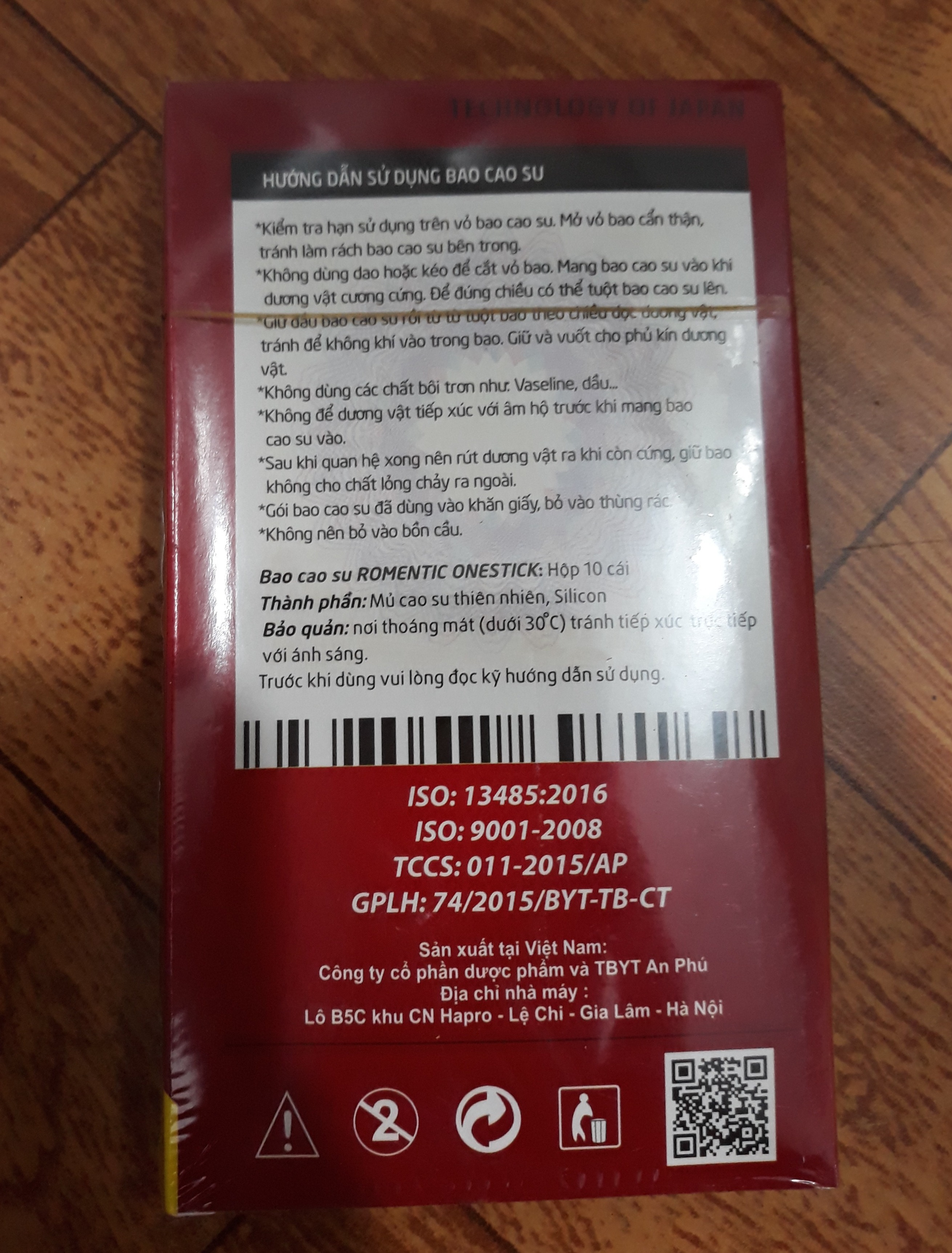 combo 5 hộp bcs gđ hộp 10 cái