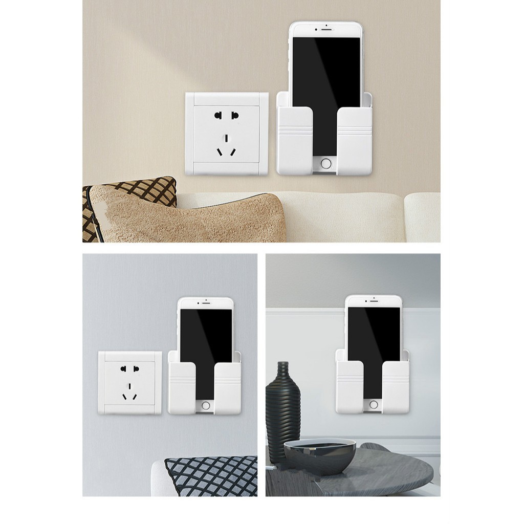 Kệ dán tường đựng điện thoại để sạc pin