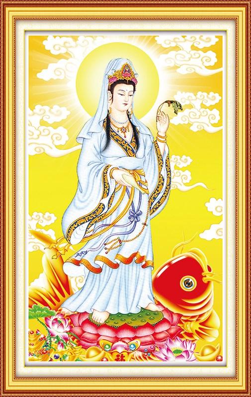 tranh đính đá ĐẠI THẾ CHÍ BỒ TÁT vs181 kích thước 75x46cm