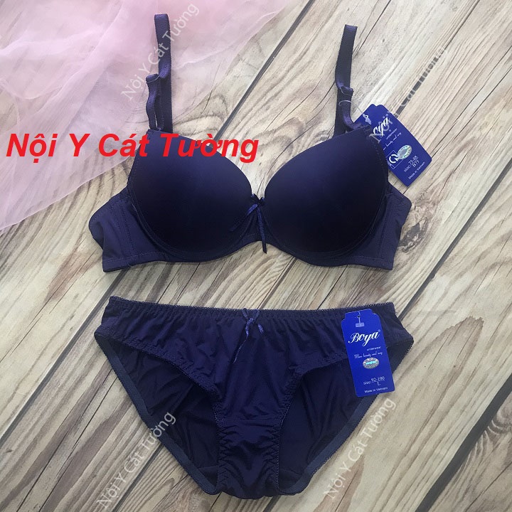 Bộ đồ lót Boya trơn mút mỏng có gọng , mút mỏng 1cm