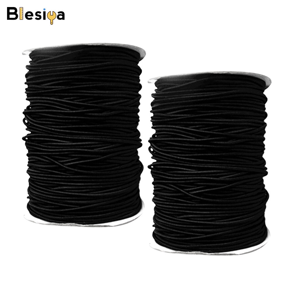Blesiya 2pcs 8mm Elastic Bungee Cord Marine Grade Shock Rope Stretch Band Tie Down 10m