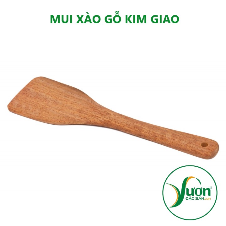Xẻng xào và đôi đũa xào GỖ KIM GIAO gỗ mộc không cong vênh không hóa chất không sơn - giadunggiare.vn