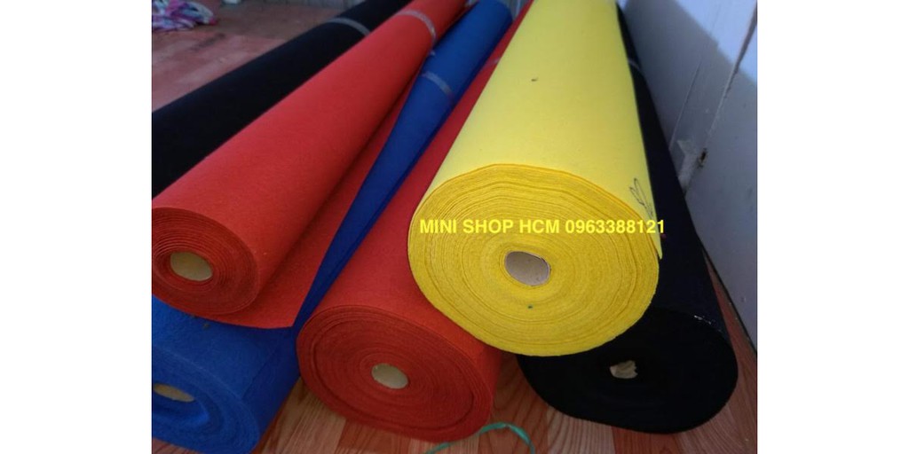 1m2 thảm trải sàn nhà, lót sự kiện, hội chợ màu đỏ xanh xám đen vàng tím hồng kem cam