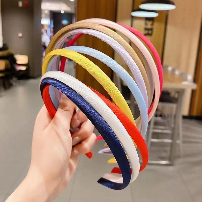 BỜM CÀI TÓC 1cm  SATIN
