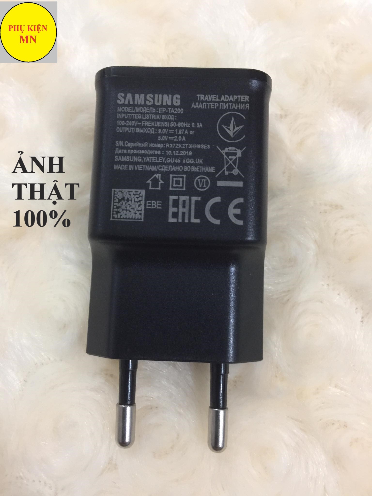 Củ sạc nhanh Samsung Galaxy các dòng S/Note từ 10 trở xuống