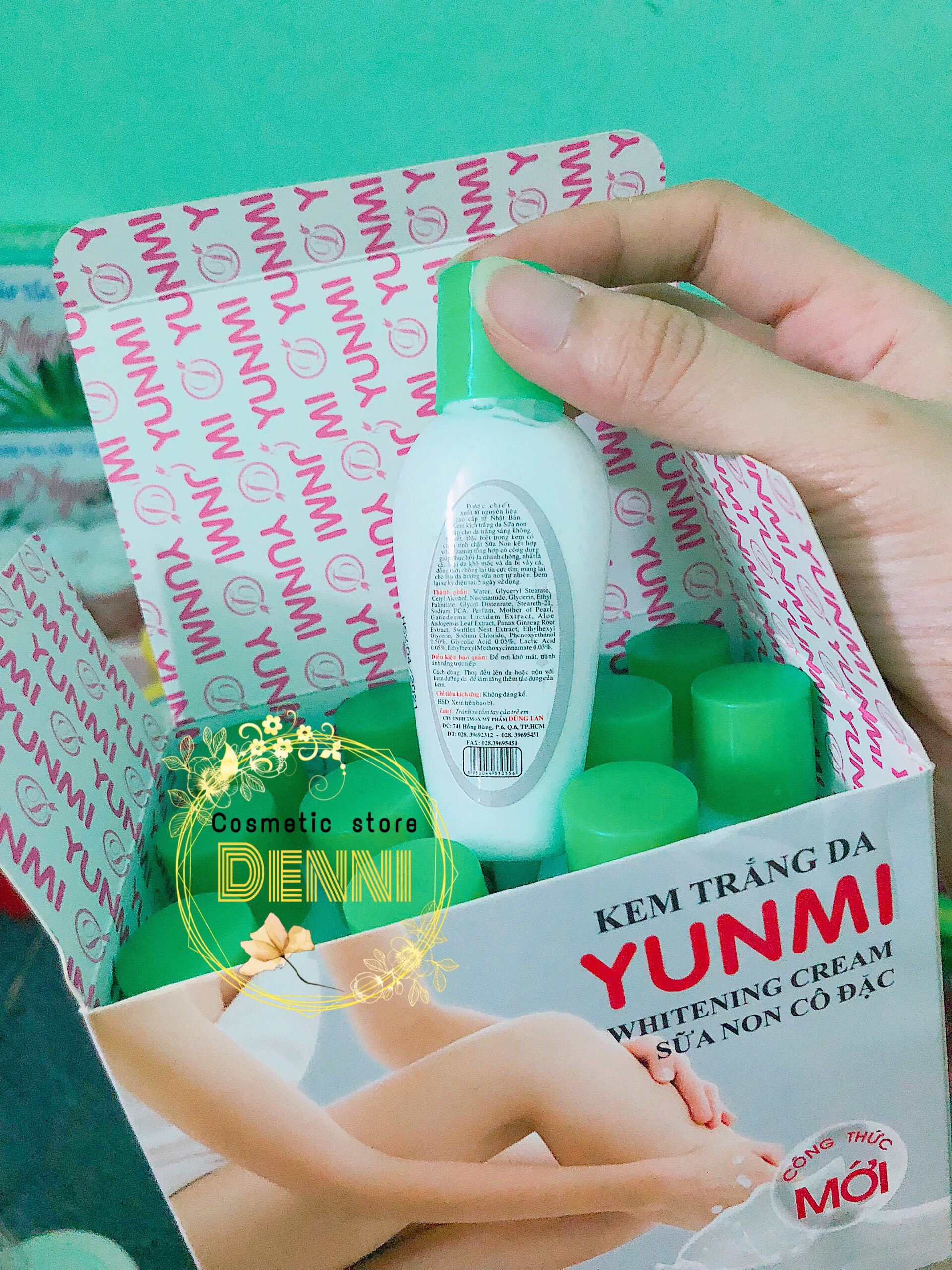 Lẻ chai 20gr kích trắng Yunmi sữa non