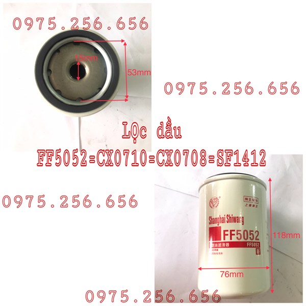 Lọc dầu ff5052=cx0710=cx0708=sf1412 phụ tùng ô tô phụ tùng hùng lỳ