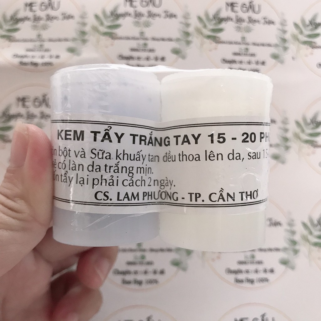 Kem cặp tẩy trắng trộn