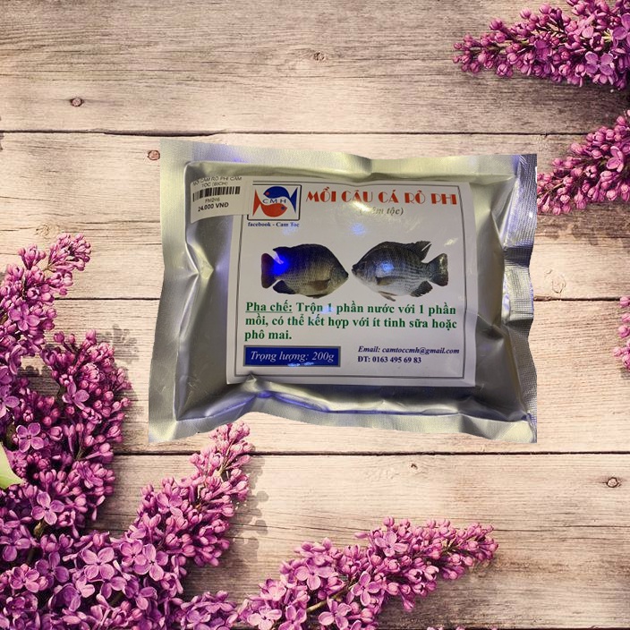 Mồi câu cá rô phi (cám tộc) 200g
