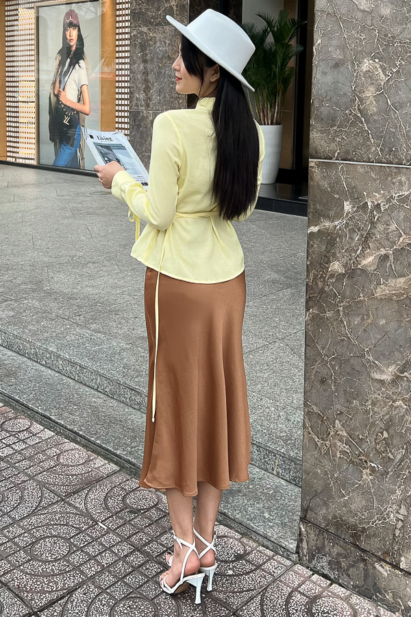 [NHẬP MÃ NOVFALAZSOCIAL02 GIẢM 40K ĐƠN 199K  ] Áo Maybi dáng suông xô gân phối dây