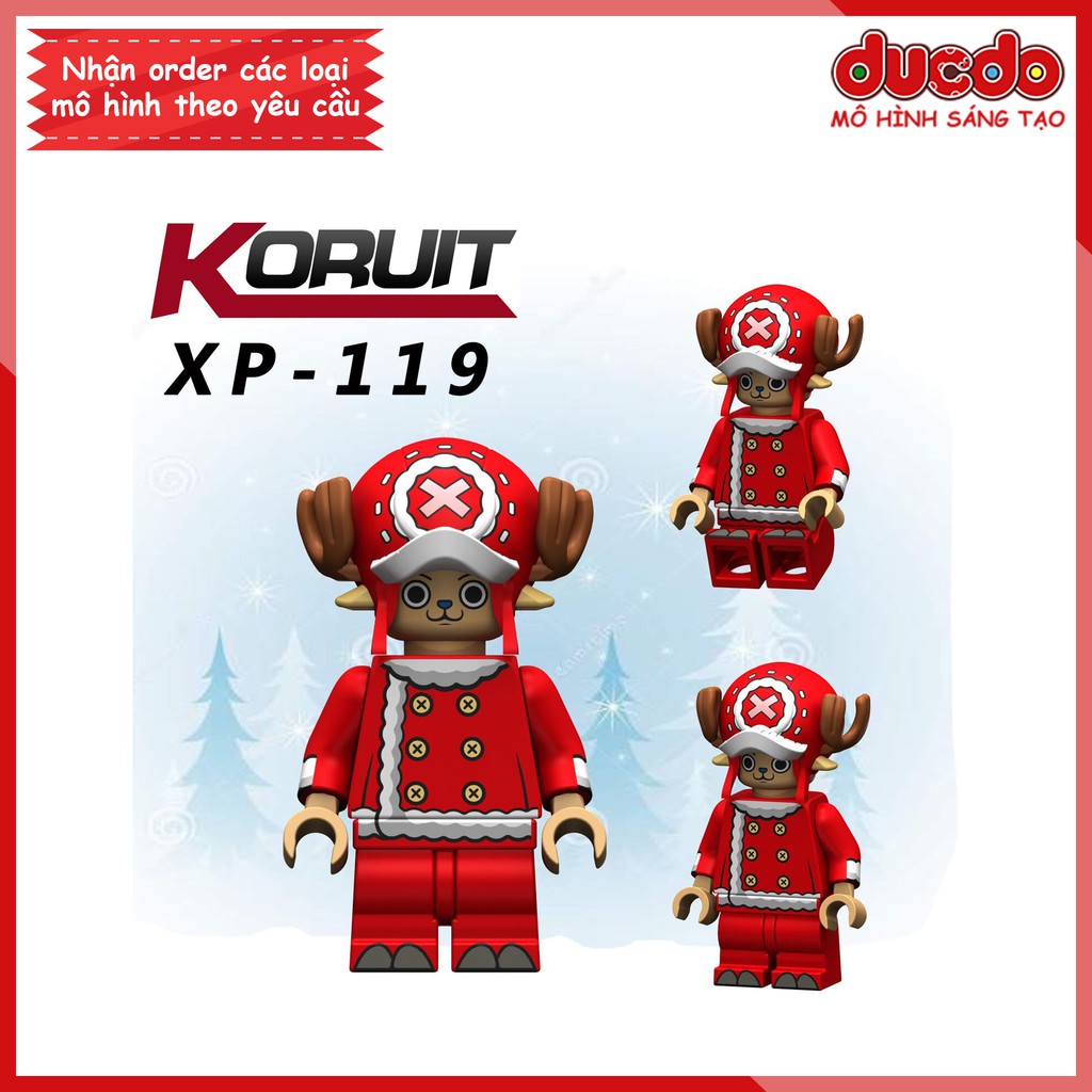 Minifigures nhân vật Vua thú Chopper mới Đảo hải tặc - Đồ chơi Lắp ghép Mini One Piece Koruit XP 119