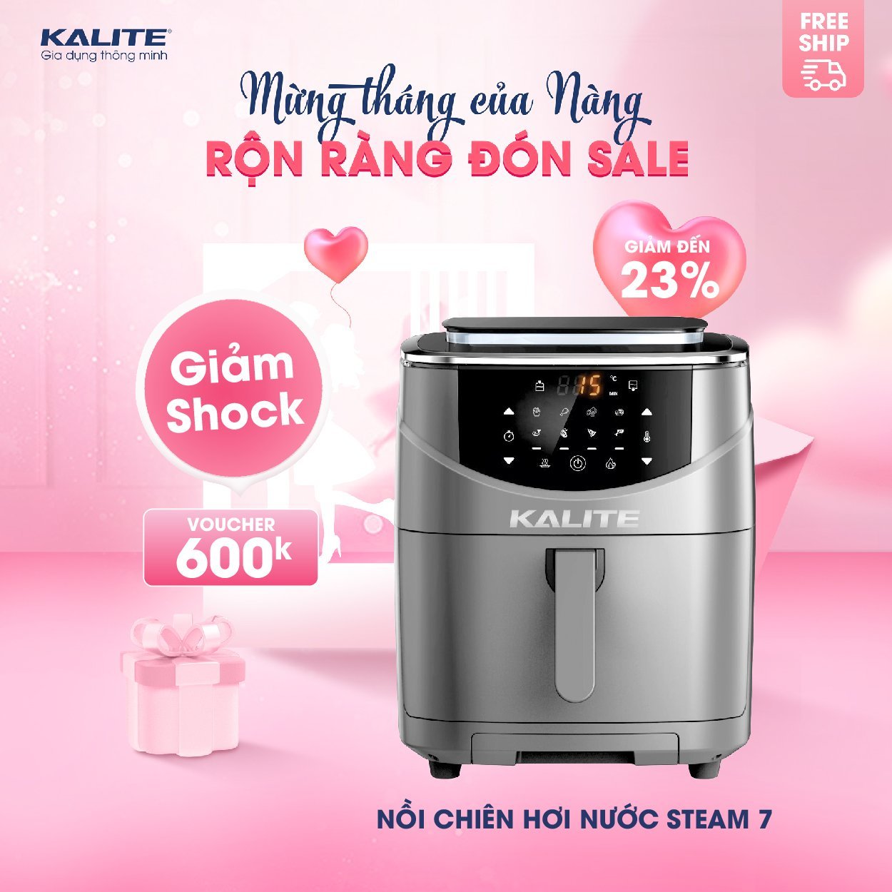 Nồi chiên hơi nước Kalite Steam 7