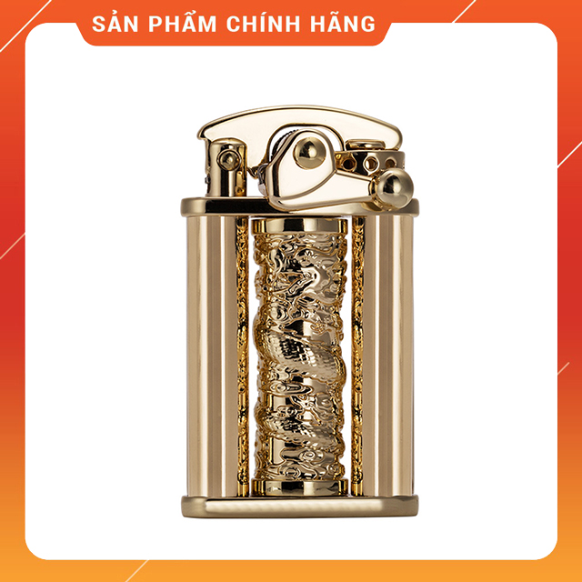 Vỏ Hộp Quẹt Bật Lửa Xăng Đá Zorro Z629 Thiết Kế Đẹp Độc Lạ Họa Tiết Rồng Cuốn Sang Trọng - Dùng Xăng Bấc Đá Cao Cấp (KHÔNG XĂNG KHÔNG GAS)