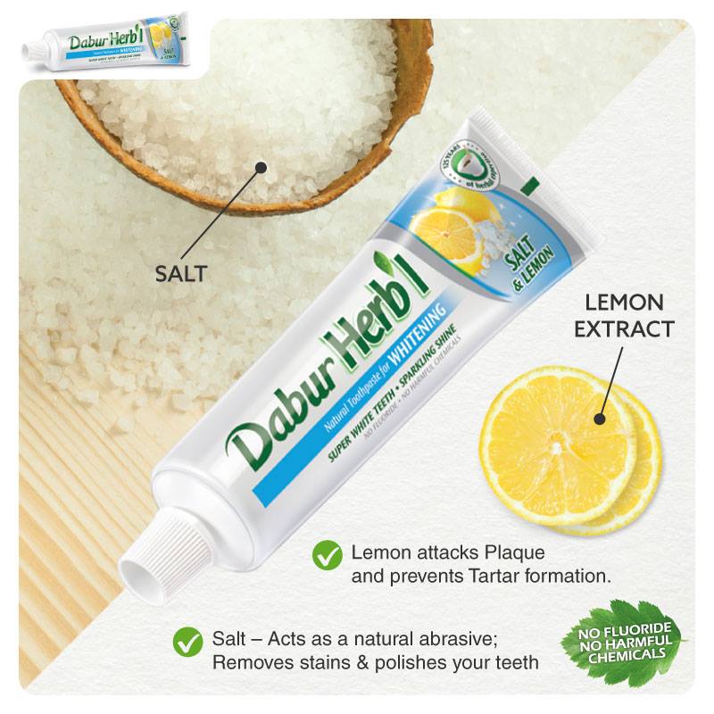 Kem đánh răng Dabur- Làm trắng răng 150g