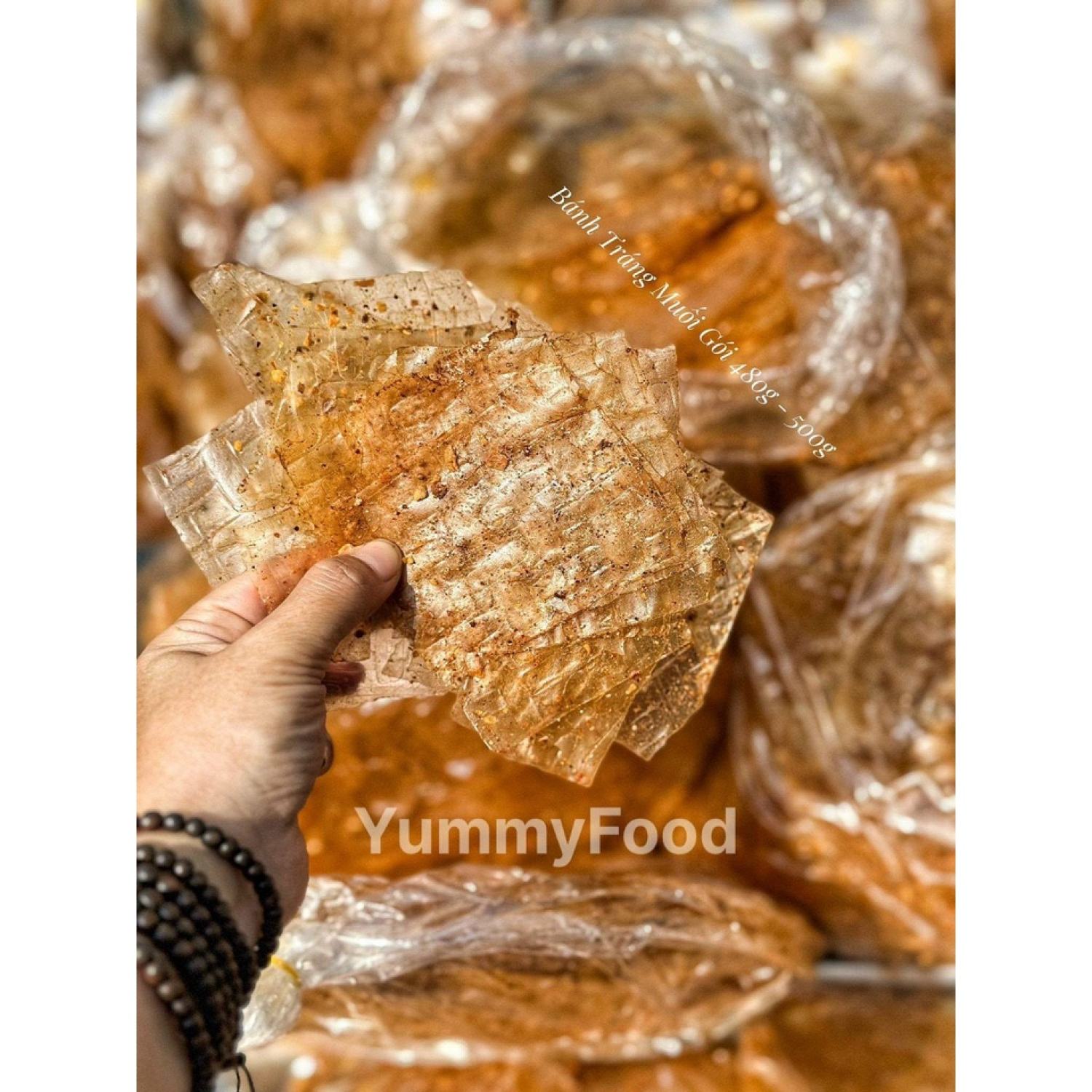 Bánh Tráng Muối Tỏi 480-500gr
