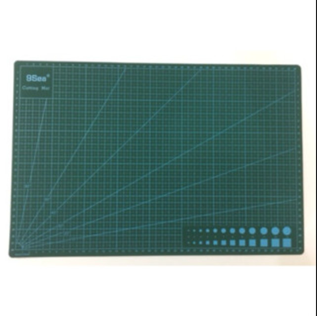 Bảng kê cắt/cutting mat khổ A4 da tự liền & dao cắt